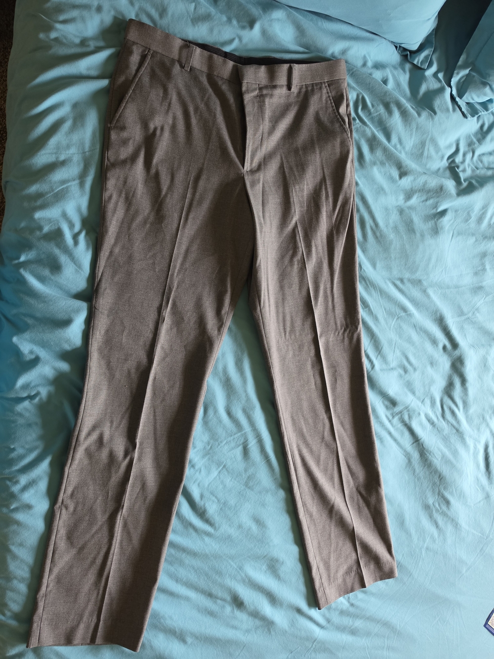 jf j.ferrar Men's Taupe Dress Pants - gray